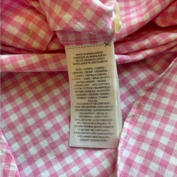 NEW Polo Ralph Lauren Classic Fit Short Sleeve Button Down Shirt Pink Gingham XL - Picture 7 of 12